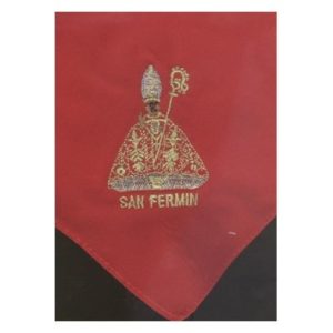 Pañuelo de San Fermín para niños bordado Santo
