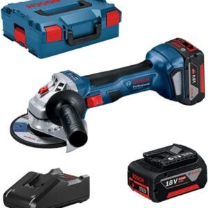 AMOLADORA + 2 BATERIAS + CARGADOR BOSCH GWS 18V-7